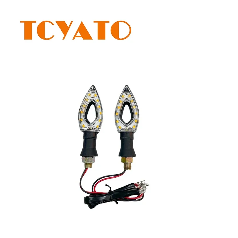 

TCYATO Универсальный 112LED указатель поворота с полым указателем поворота в форме сердца для аксессуаров для мотоциклов