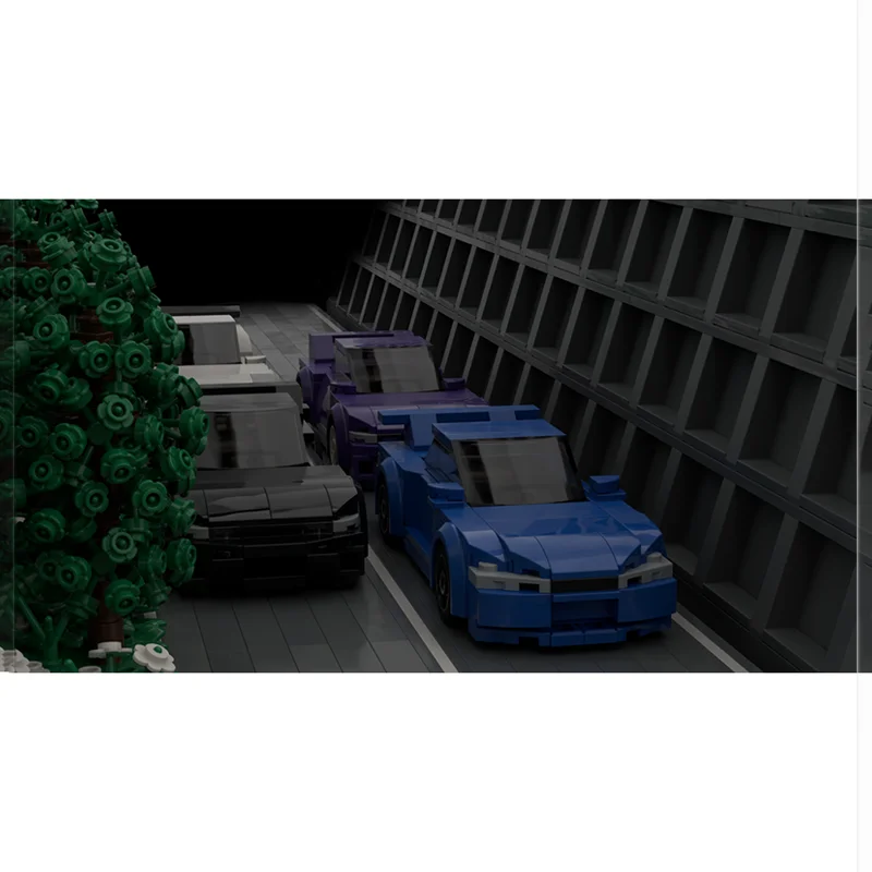 169pcs MOC Nissan Skyline GT R City Champions Model Building Blocks Toy Architecture Christmas Gift Education Brick Kids