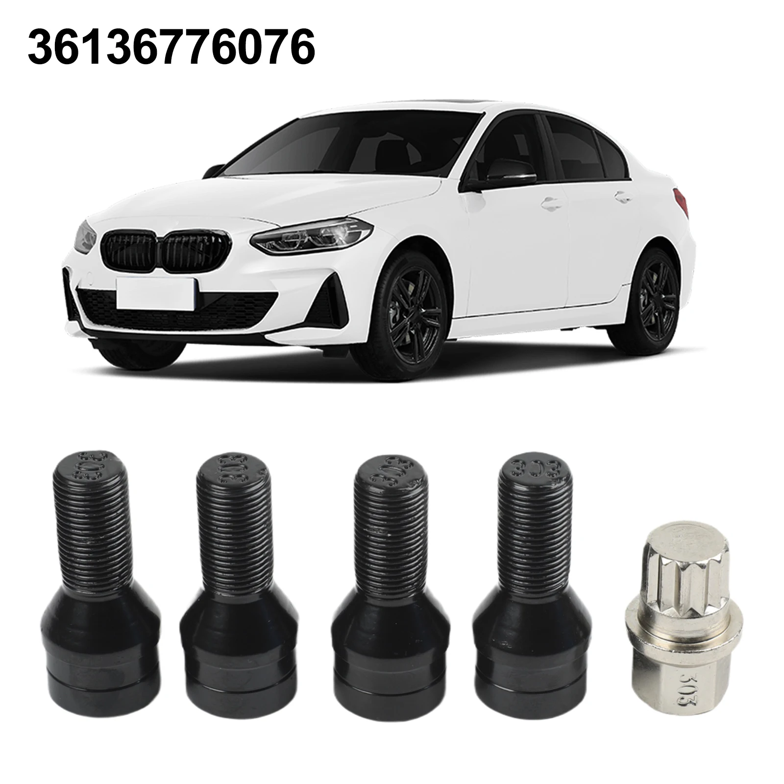 Anti Theft Wheel Bolts Wheel Bolts Theft Protection Steel Wheel Bolts Enhanced Security Design High Strength Steel