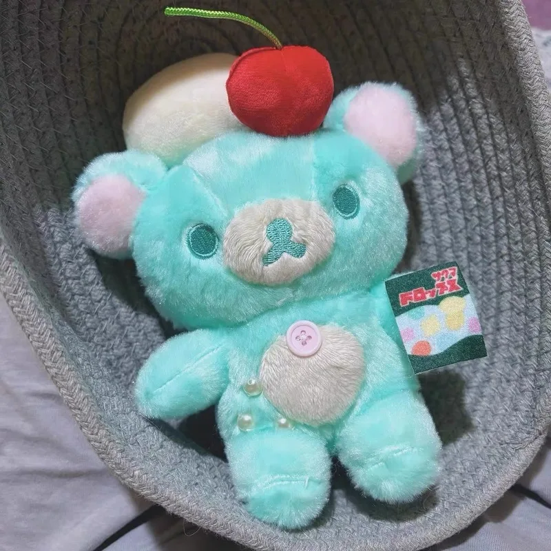 

12 см маленький медвежонок, чайная серия, летняя сладкая волна, сумка с газировкой, медведем, подвеска в виде медового медведя, кекс, брелок для брата, подвесная цепочка