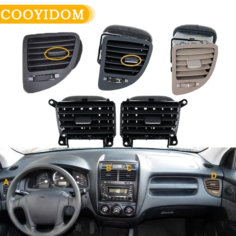 

Автомобильный кондиционер, вентиляционное отверстие, приборная панель, выход для кондиционера, центральная консоль, вентиляция для Kia Sportage, аксессуары, автомобильный Стайлинг