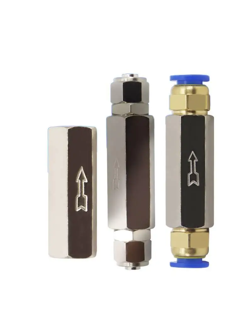 10 piezas Válvula de Retorno Neumática Unidireccional CV01 CV02 CV03 CV04 Control de Flujo de Aire sin Retorno para Gas Comprimido