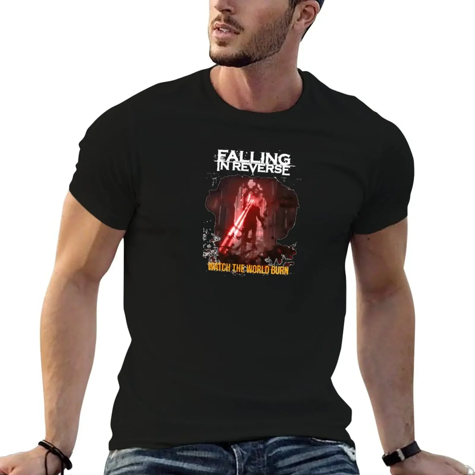 Falling In Reverse Watch He World Burn T-Shirt shirts graphic graphic shirts workout shirts for men