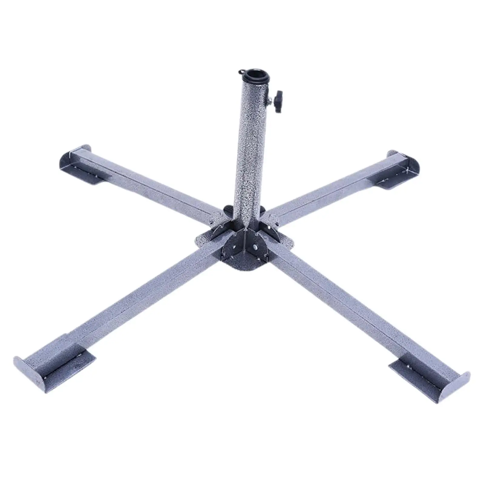 Iron Adjustable Replacement Multifunctional Foldable Height about 30cm Sunshade Stand for Lawn Courtyard Garden Outside Balcony