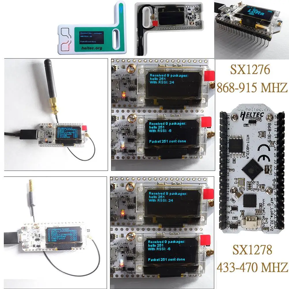 SX1276 SX1278 ESP32 LoRa 868MHz/915MHz/433MHz 0.96 بوصة الأزرق OLED عرض بلوتوث WIFI عدة 32 مجلس التنمية