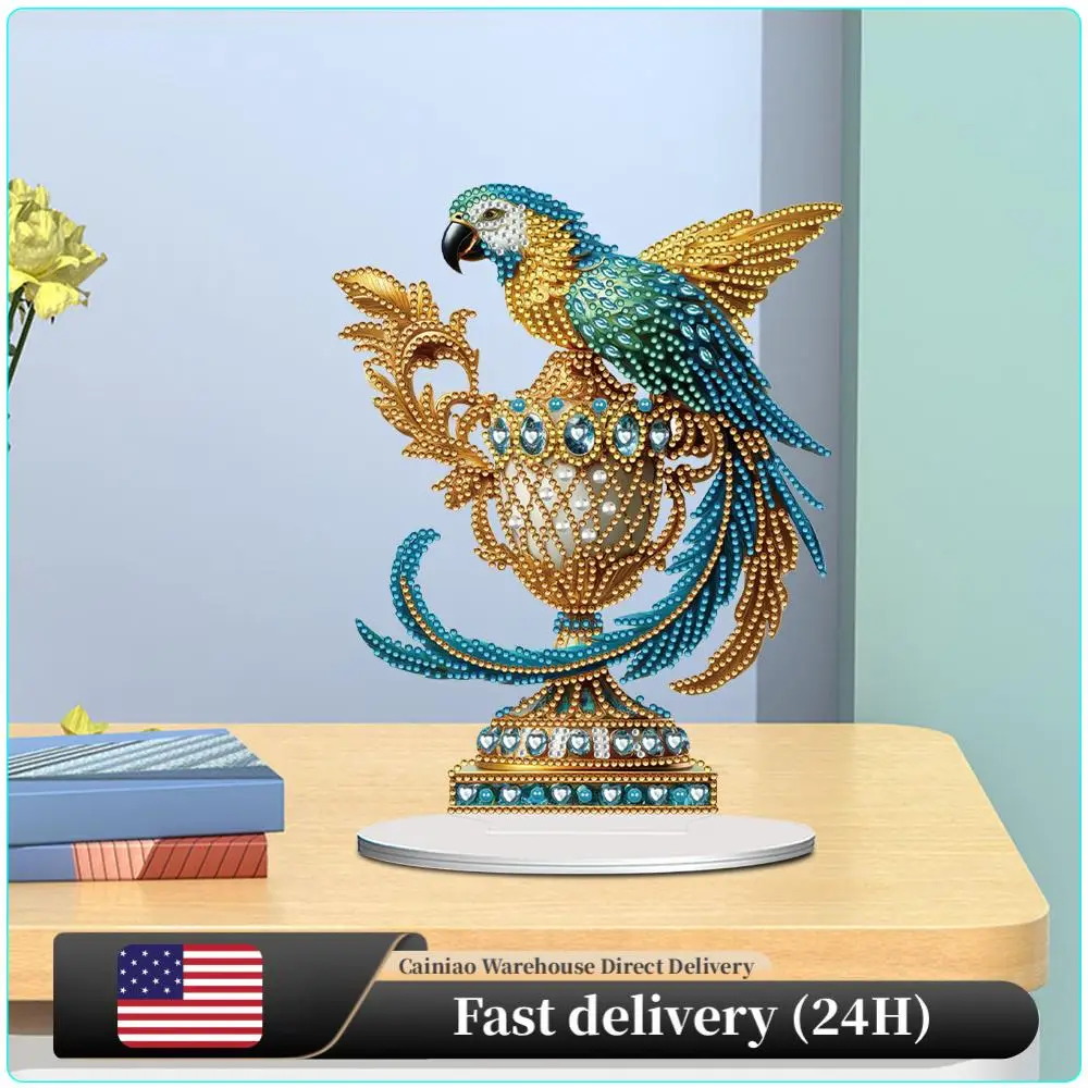 

Acrylic Special Shape Eagle Trophy Diamond Painting Desktop Ornaments for Office