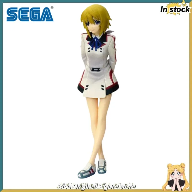En stock, figura original de SEGA Infinite Stratos IS Charles Dunois de PVC de 170 mm, figura de anime, modelo de colección, figura de acción, decoración.