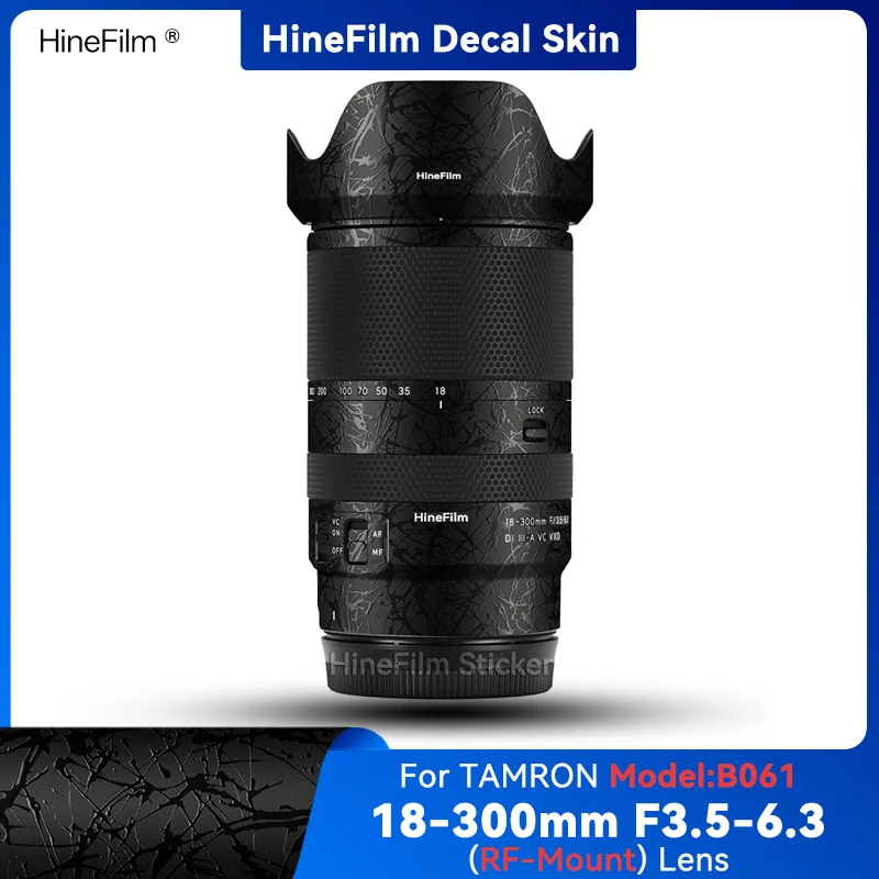 

Hinefilm Skin for Tamron 18-300 F3.5-6.3 For Canon RF Mount Lens Decal Skin 18300 Lens Sticker 18 300 Protective Wrap Cover