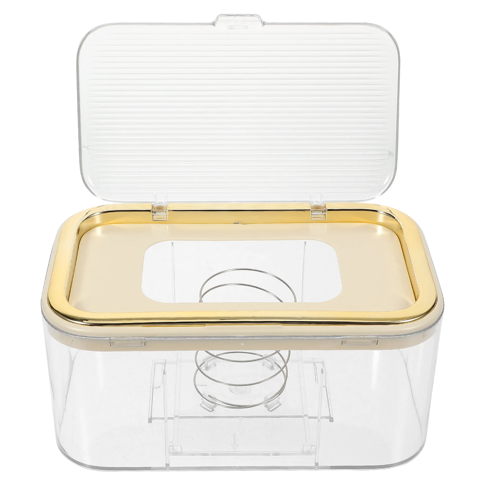 

Flip Top Tissue Box Holder Clear Large Capacity For Home Office Desktop Napkin Dispenser Rectangle Storage Case Cover