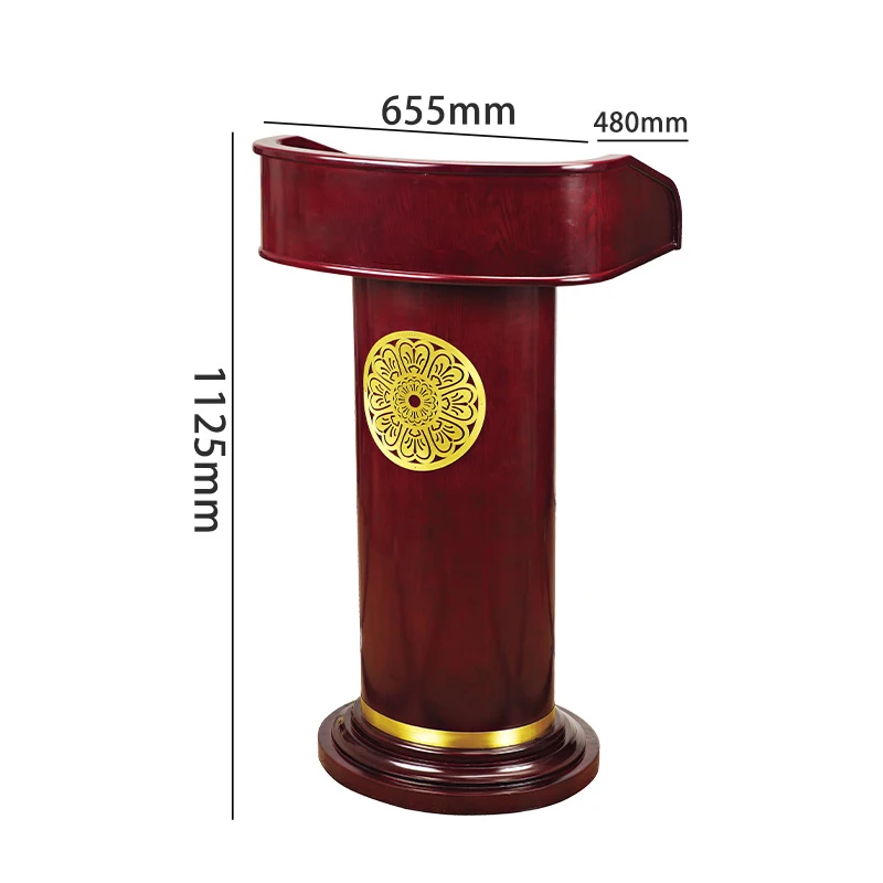 Rostrum speech     church registration reception mdf mogno color speech stand