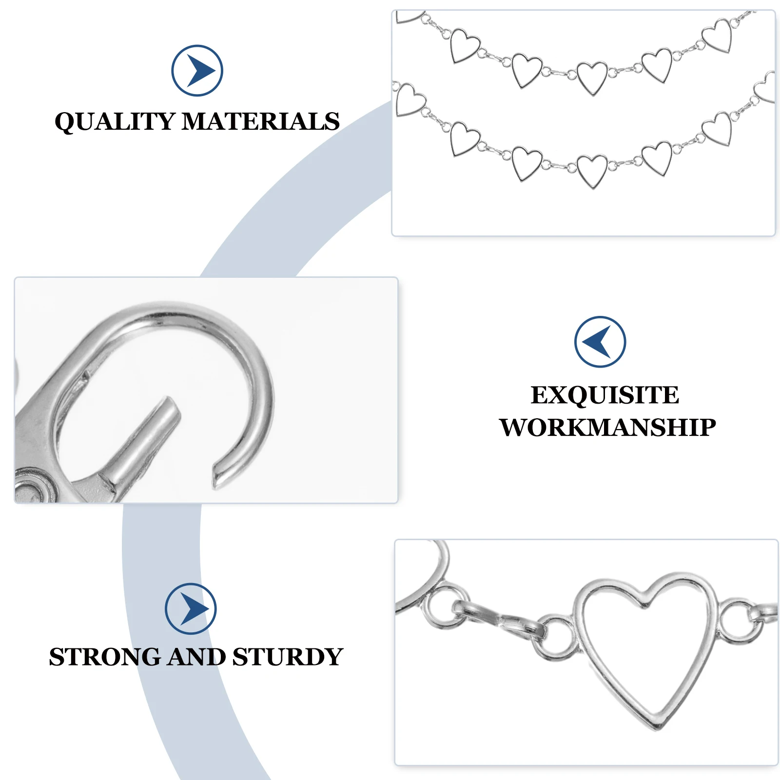 1Pc Vintage Alloy Chain Pendant Eye Catching Multilayer Body Chain Dancer Gift Jewelry