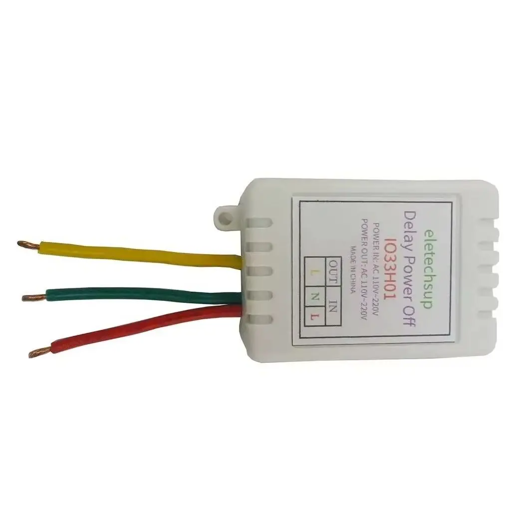 1-480Min Adjustable Timer Delay Controller AC 110V/220V Power On/Off Relay Switch 7A Output Relay Board For Home Industrial Use