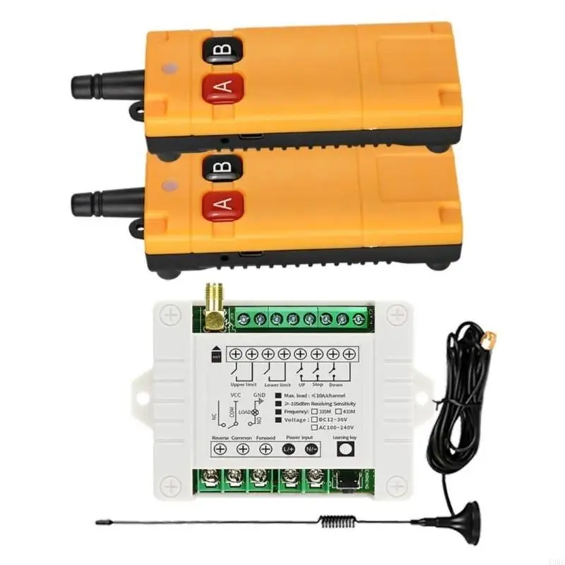 433Mhz Remote Control Relaying Switches 2 Channel Wireless Remote Control Switches Relaying Receiver Transmitter