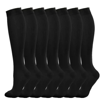 3/6/7 mollets chaussettes de Compression hommes varices médicales diabète œdème chaussettes de sport course Football basket-ball équitation chaussettes de genou