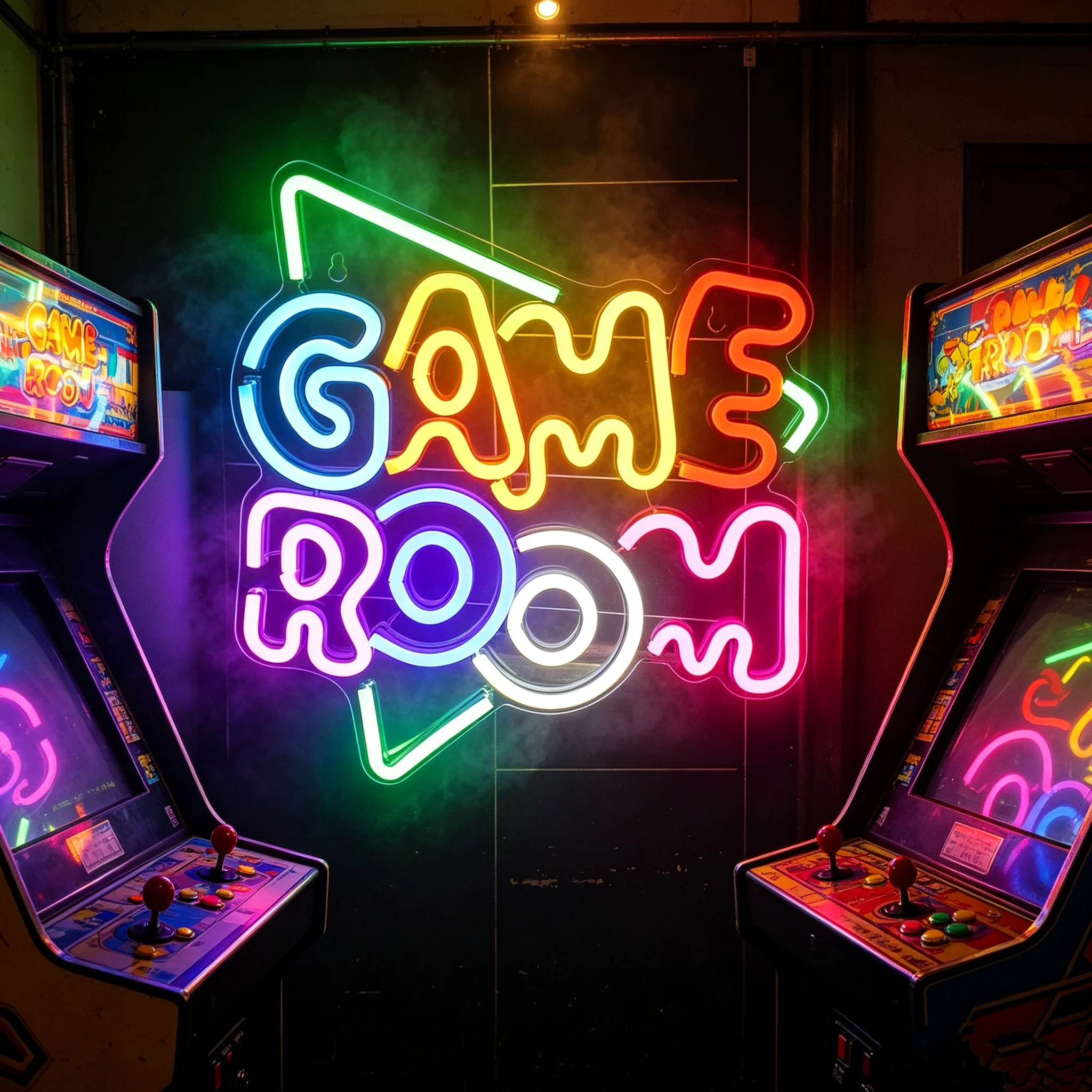 Spielzimmer Neon-Schild Buntes Neon-Schild zur Wanddekoration USB-Betrieben Cooles Gaming-Neonlicht Beschriftung Acryl-Wanddekoration für Spielzimmer, Gaming-Zone, Spielzimmer Geschenk