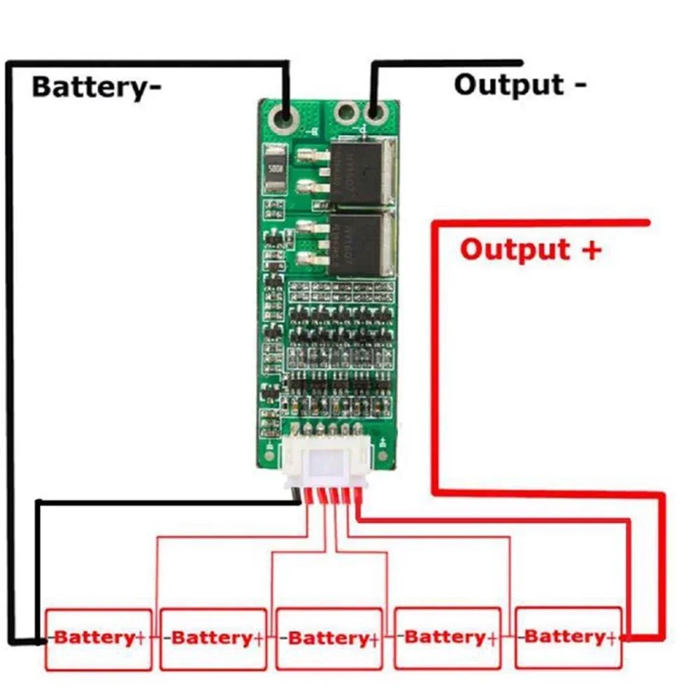 1Pcs Protection Board 60*23mm For 5-String 15A Lithium Ion Battery Charging Protection Board Circuit Protection Accessories