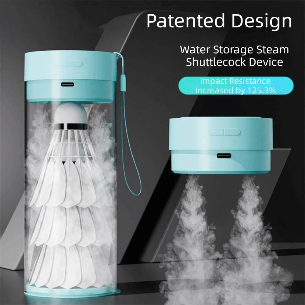 

Efficient Shuttlecock Humidifier Steam Air Blue White Badminton Ball Steamer Mini Rechargeable Badminton Shuttlecocks Steam