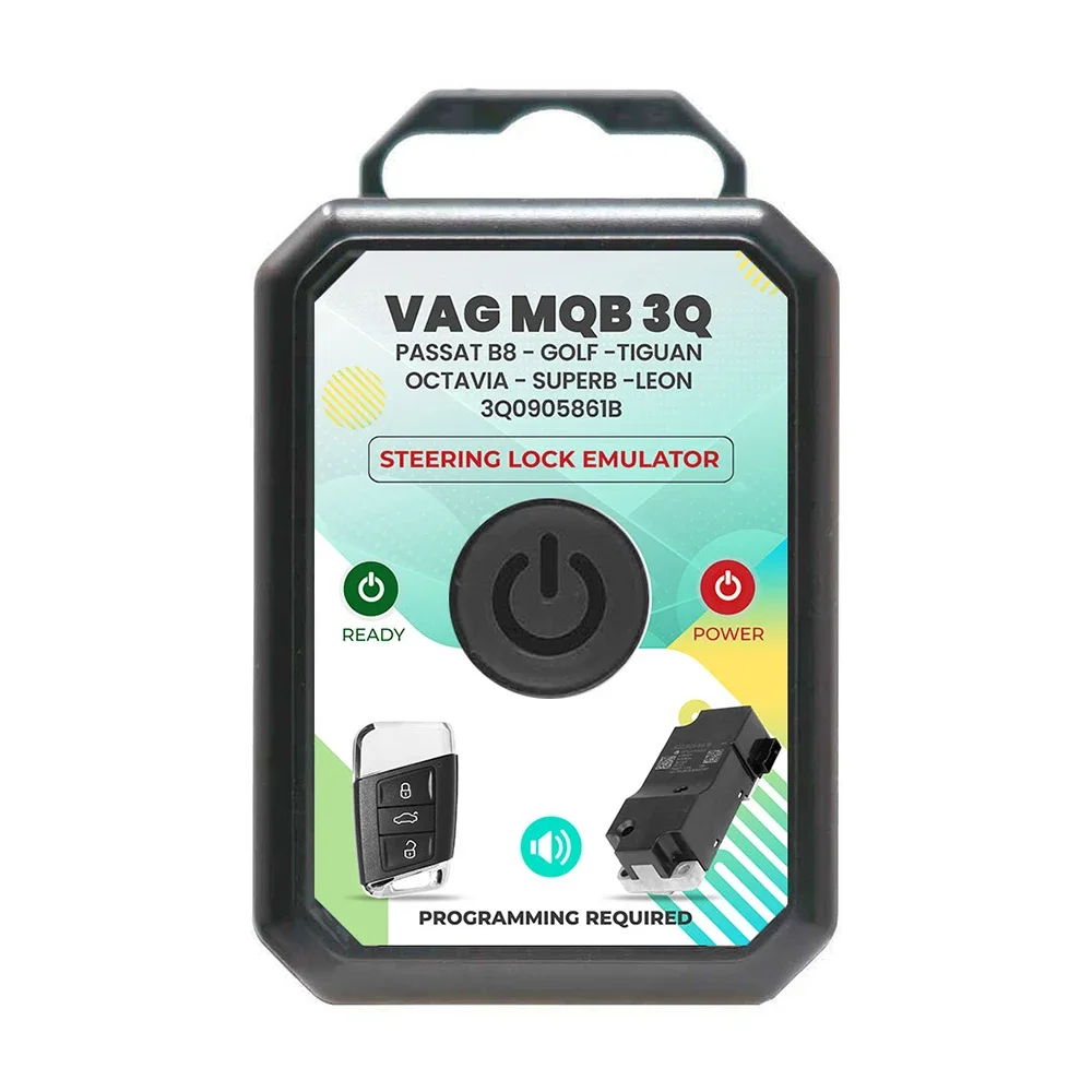 For VW Passat B8 Audi Steering Lock Emulator For Skoda Octavia Seat  Simulator For VAG MQB 3Q Part Number 3Q0905861B with Sound