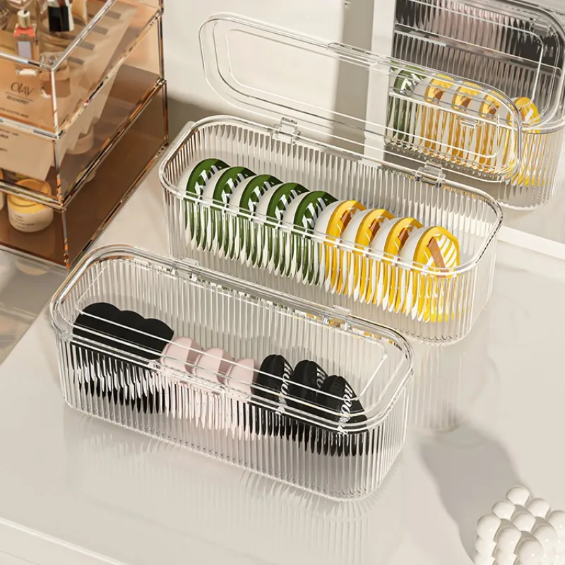 Plastic Storage Cases Clear Makeup Sponge Holder Case With Lid Cosmetic Egg Powder Puff Storage Box Makeup Brushes Organizer