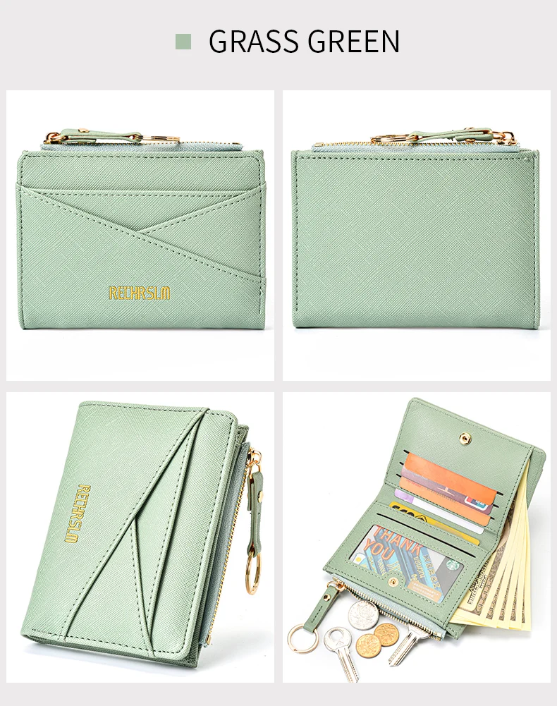 Frauen PU Leder Kupplung Brieftasche Mini Münze Karte Halter Kurze Schnalle Handtasche Neue Mode Kleine Größe Frauen Brieftasche – Detail 11