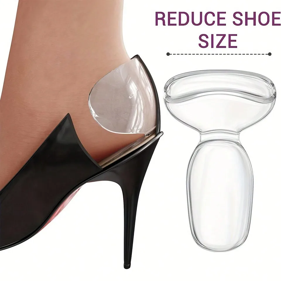 

A: Transparent Silicone Heel Pads, B: Black Foam Heel Pads, C: Beige Foam Heel Pads, Women's High Heel Insoles, Suitable For Plus Size High Heels, Women's High Heel Shoe Inserts, Transparent, Suitable For Women's Sandals And High Heels