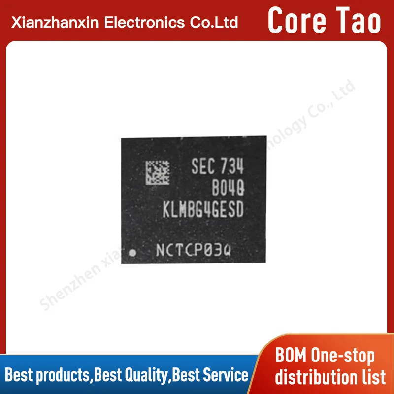 1PCS/Lot KLMBG4GESD-B04Q 32GB FBGA153 Memory Chip KLMBG4GESD KLMBG4G Original New Computer Hardware Memory Chips