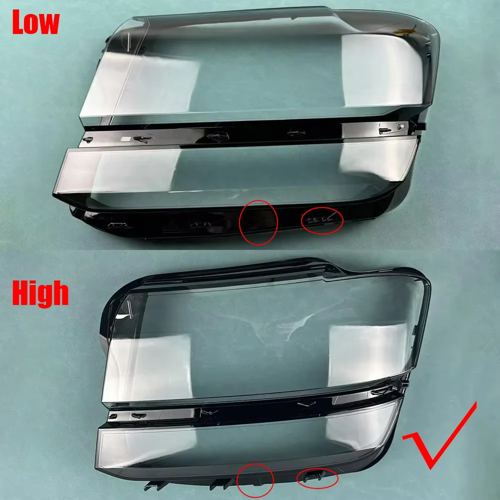 Car Headlight Cover Lampcover For Volkswagen VW Teramont 2017-2020 (High configuration) Lampshade Lamp Lens Case Auto Light Caps