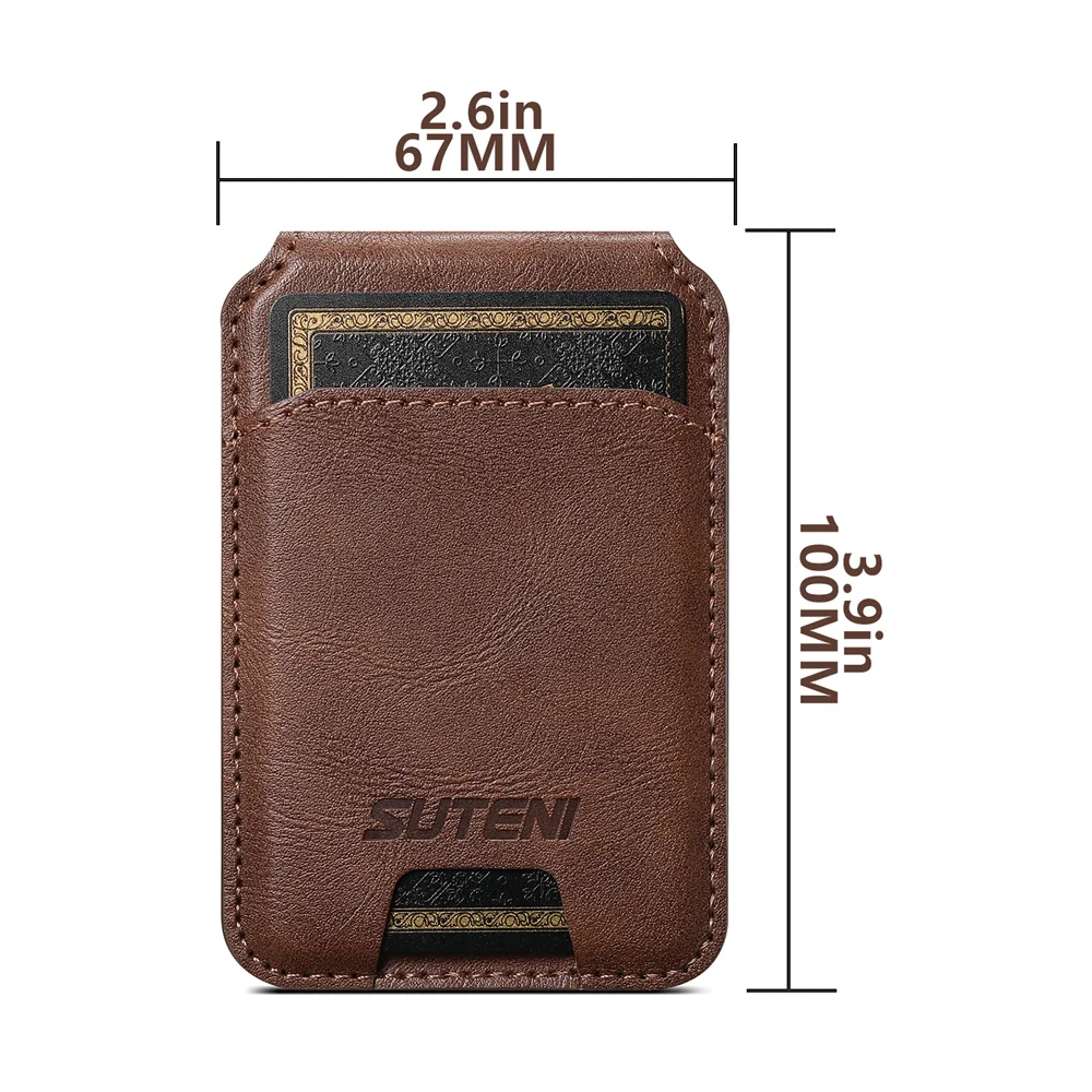 Luxury Flip Slot Card Bag Holder Magnetic Leather Wallet for iPhone 17 16 15 14 13 12 11 or Samsung S25 S24 S23 S22 Ultra Phone