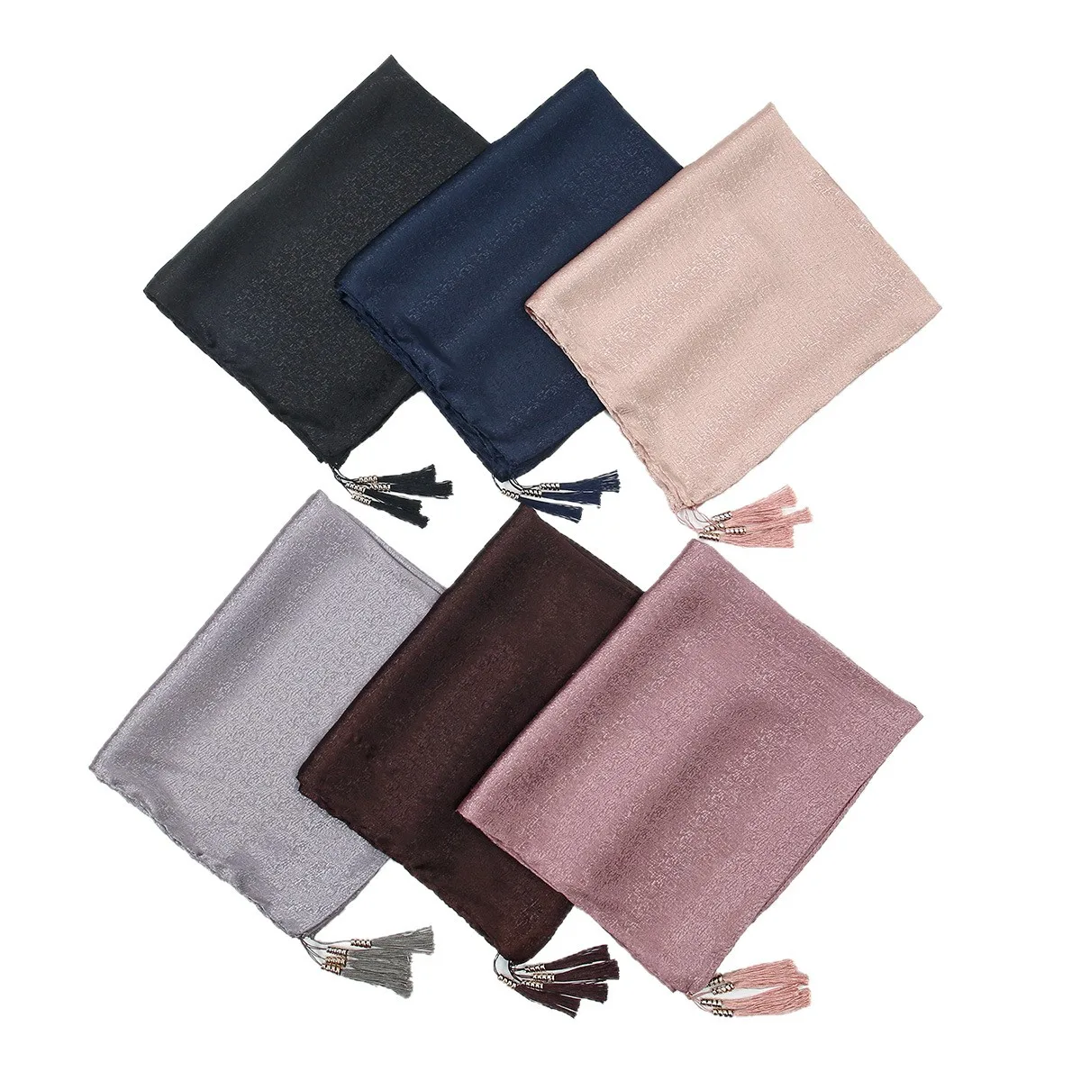 

Новый атласный длинный шарф с бахромой для женщин: комфортный, дышащий, с защитой от солнца, головной платок, шаль, мусульманский хиджаб, бандана, повязка на голову