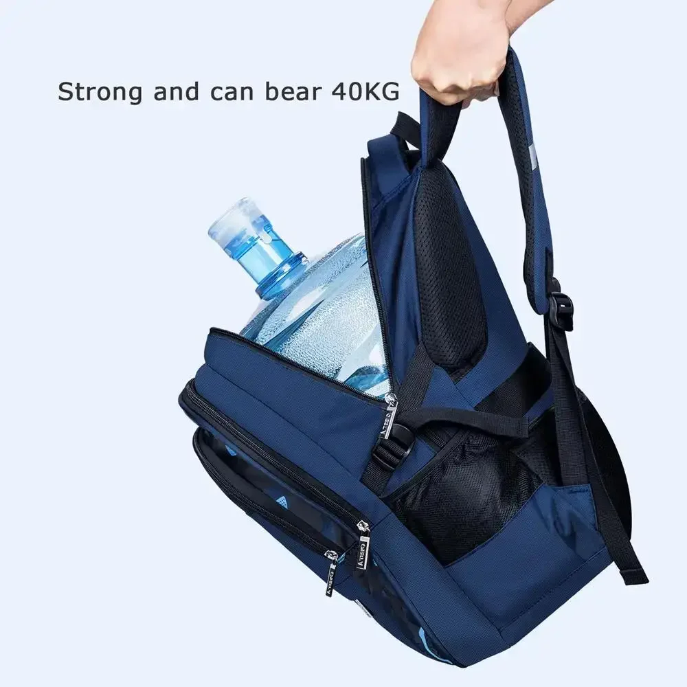 Waterproof Children School Backpack, Casual Primary Schoolbag Book Bag for Boys Daily School Use