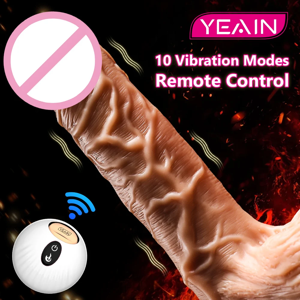 

YEAIN Vibrating Huge Dildo With Suction Cup Sex Toys Women Fake Dick Artificial Penis Anal Plug Female Masturbator Adult Product