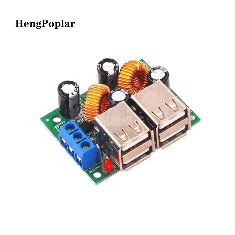 36/24/12/9V a 5V 3A step-down 4USB super USB interfaccia ricarica auto solare