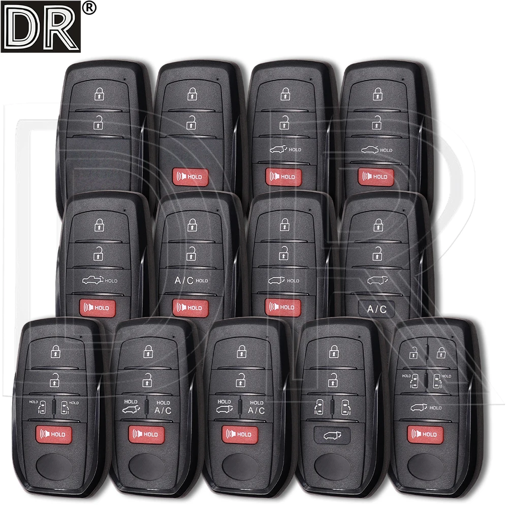 

Great Replacment Car Key Shell Case For Toyota Land Cruiser Crown Corrolla Highlander Voxy Prius Venza Alphard Sienna 2022-2026