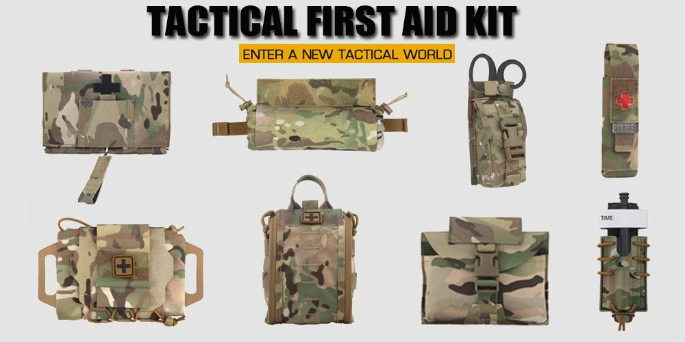 Tactical IFAK First Aid Kit EMT Scissor Medical CAT Tourniquet