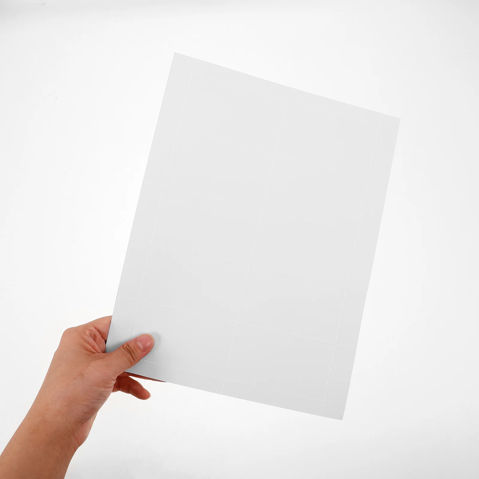 10 أوراق من ورق طباعة بطاقات العمل، بطاقات اسم فارغة، سريعة الجفاف، فارغة قابلة للطباعة، بطاقات عمل فارغة #5