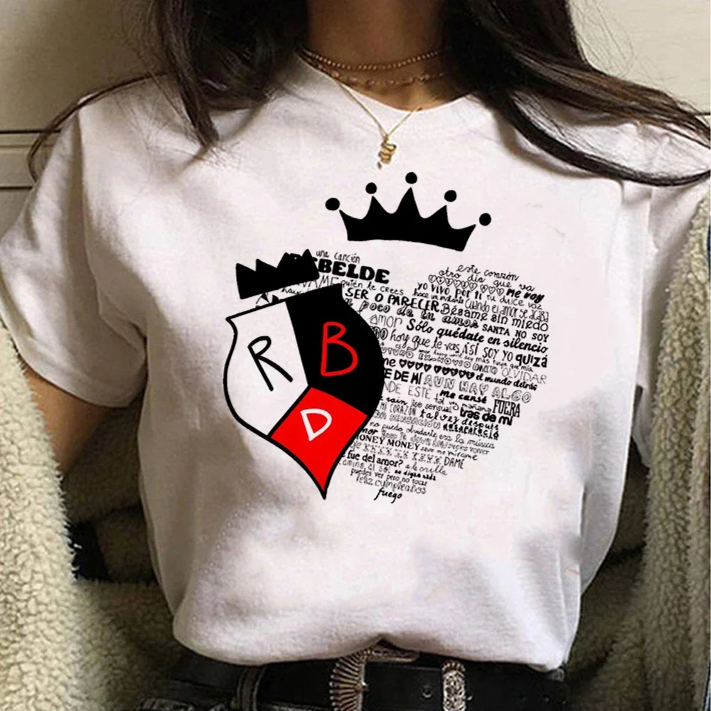 Rbd t-shirts women anime Y2K streetwear t shirt girl designer funny manga clothing