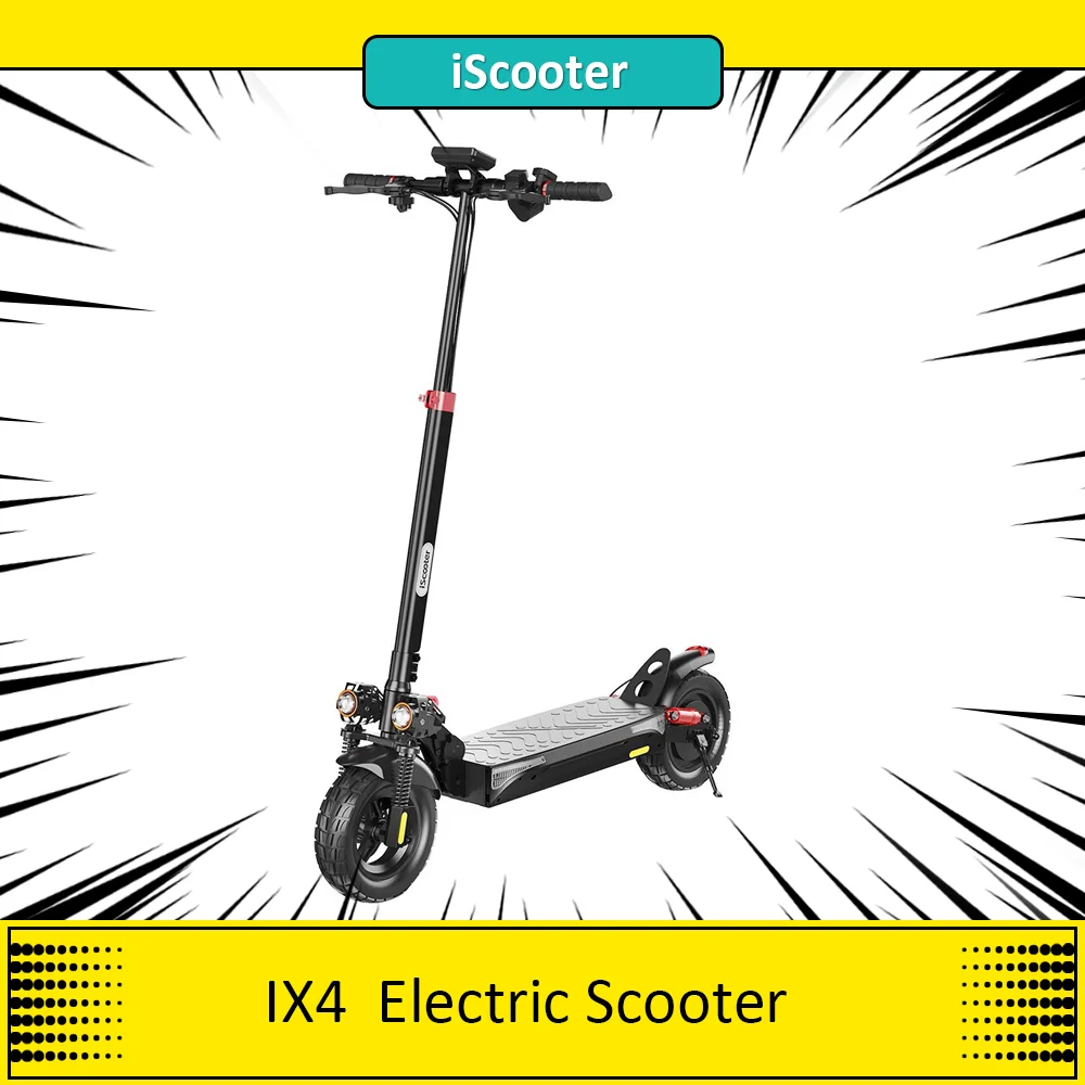 Iscooter ix4 Elektro roller 800w Motor, 48V 15ah Batterie, 10 "Reifen Escooter, 45 km/h