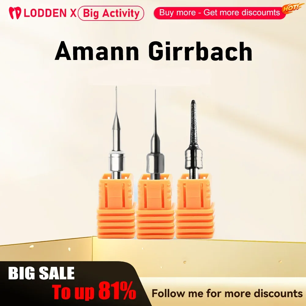 

Amann Girrbach Dental Lab Burs Milling for Lithium Disilicate Zirconia PMMA Diamond CAD CAM DC NC Coating D3 Grinding Drills