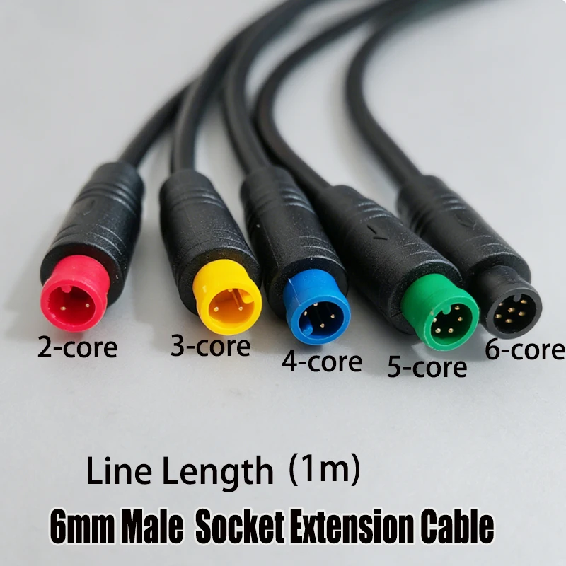 1M M6/M8-2/3/4/5/6-Pin Stecker auf Buchse Julet Elektrisches Verbindungskabel Steckverbinder Roller Bremse Wasserdichtes Signalsensor-Kabel – Detail 8