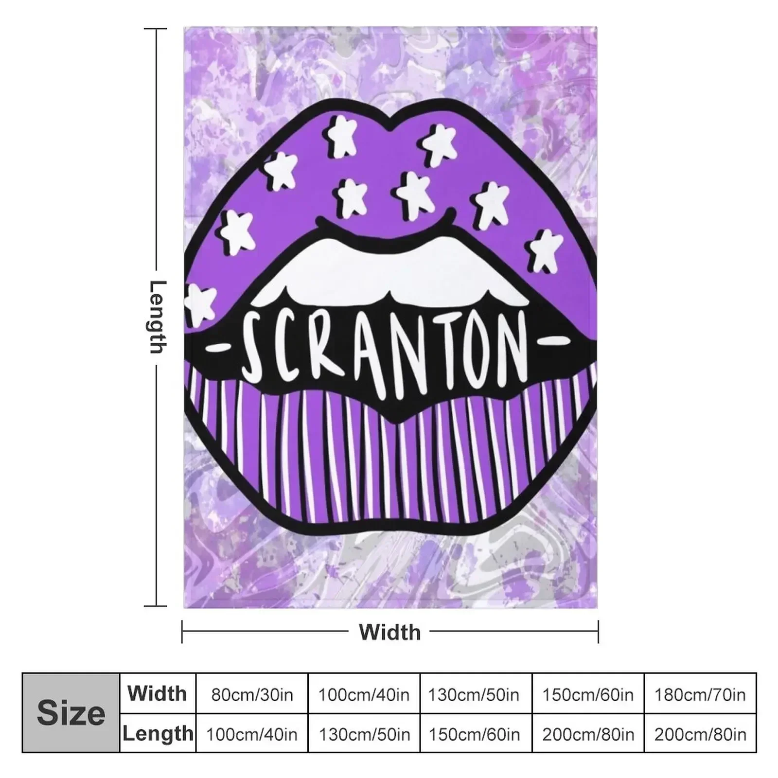 university of Scranton lips Throw Blanket for sofa Blankets For Baby Blankets Sofas Of Decoration Heavy Blankets