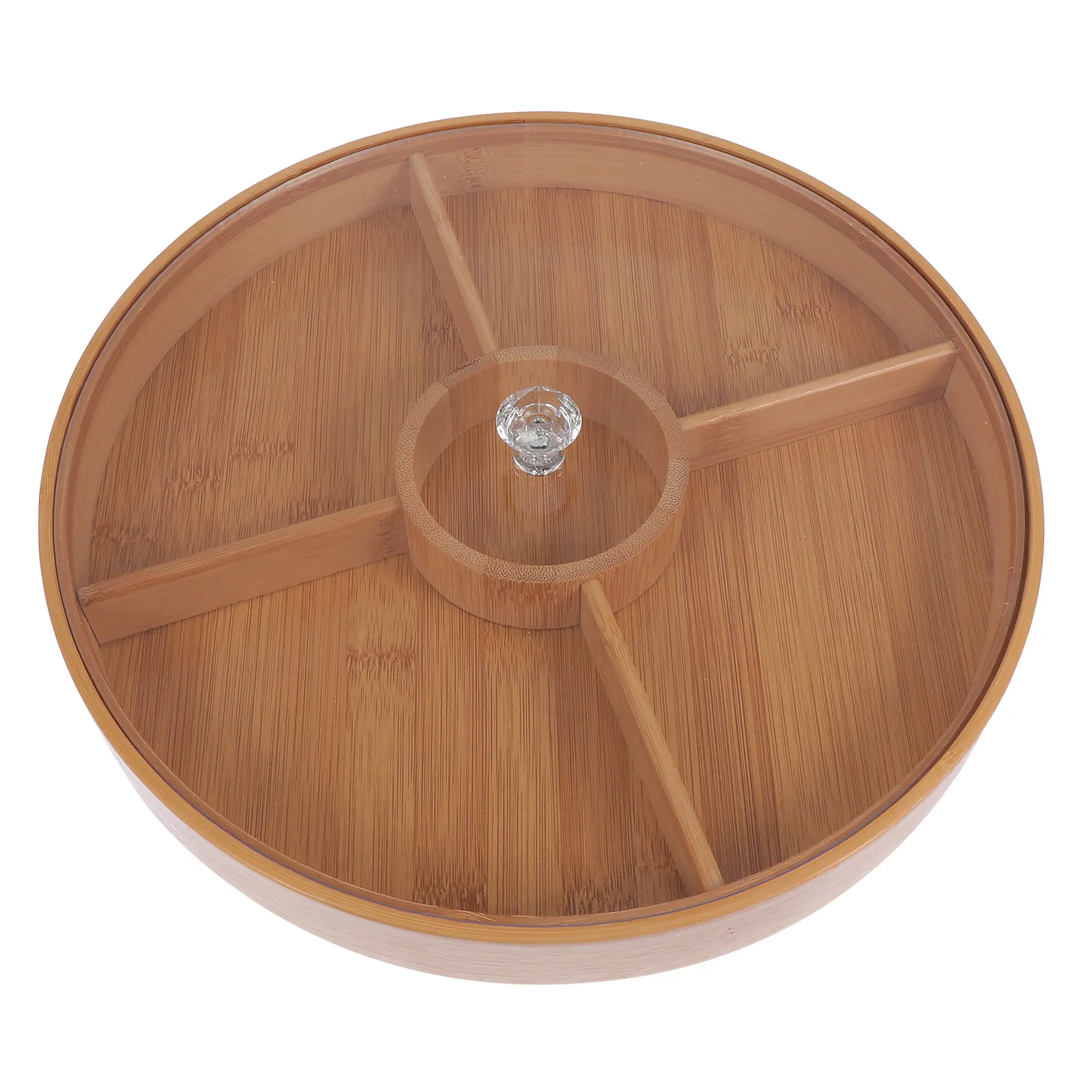 

Bamboo Nut Dish Food Containers Portable Snack Dry Fruit Plate Acrylic Storage Tray Pastry Platter Dessert Plates Cookie Platter