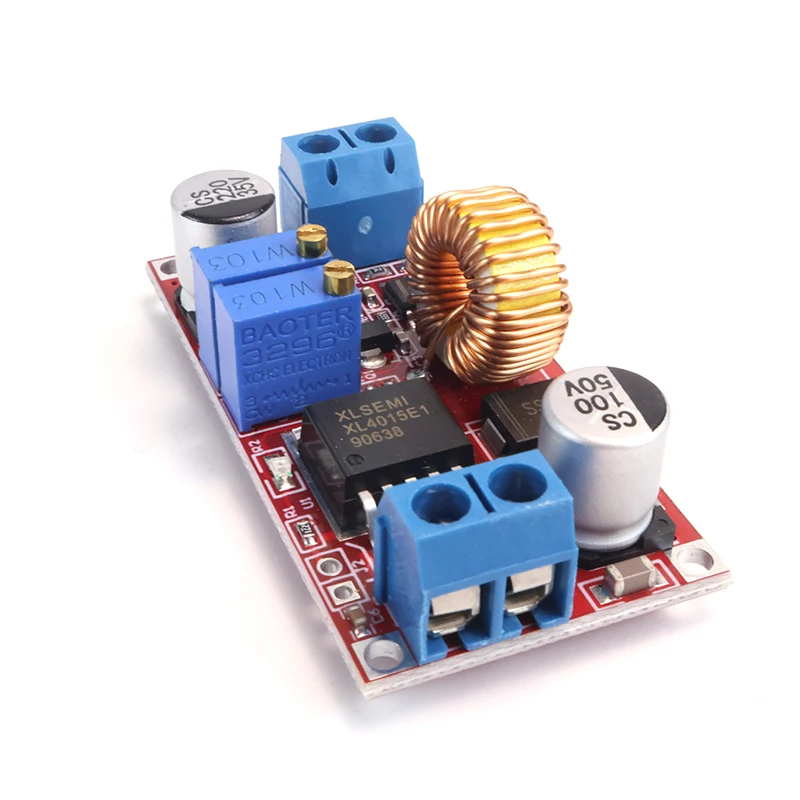 XL4015 DC-DC محول فرق الجهد 5A قابل للتعديل تنحى وحدة الطاقة 4-38 فولت إلى 1.25-36 فولت الجهد المنظم مع الفولتميتر #5