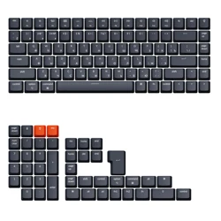 Keychron-juego completo de teclas ABS para teclado mecánico, diseño ruso