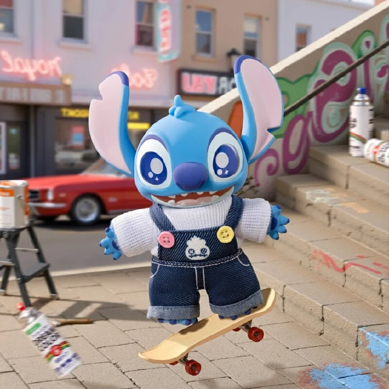 

Genuine toptoy Stitch Costume change show Series Blind Box Kawaii Vinyl Doll Trendy Desktop Articulated Action Collection Gift