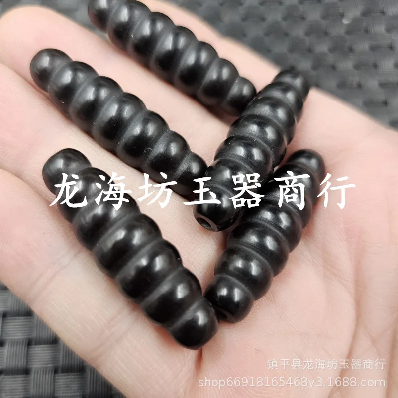 Black Threaded Dzi , Antique Imitation Agate Beads Bracelets,, And Jewelry