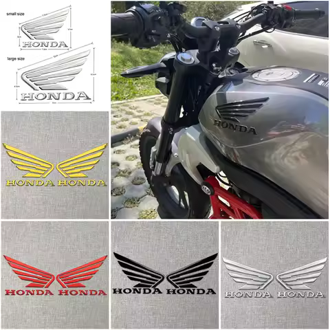 3D Soft Glue Motorcycle Stickers Wing Logo Tank Decals for Honda CBR600 Rr CBR650r CBRr600F CB650f CB1000r CB650 R CB650r Pcx