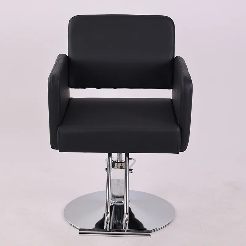 Direct Supply New Model Barber Chair – Minimalist Rotatable Height-Adjustable Chair with Footrest for Salons