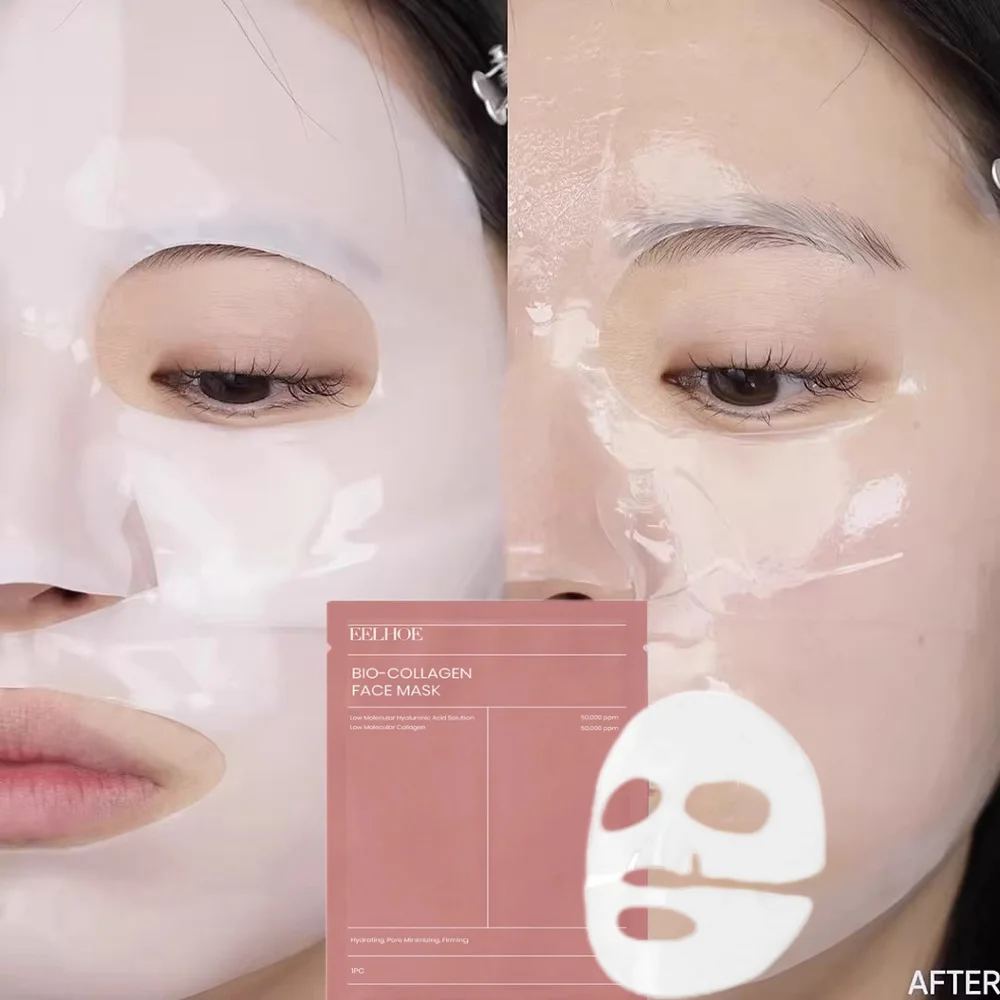 Bio Collagen Face Mask Shrink Pores Deep Hydrating Overnight Mask Moisturizing Refreshing Brightening Face Skin Care