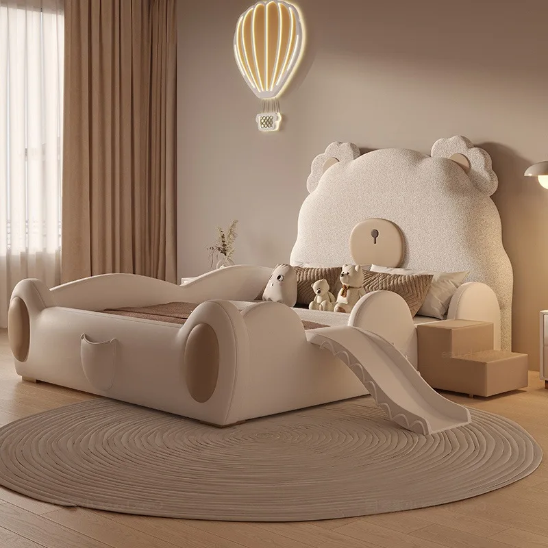 Boys and girls single minimalist modern light luxury bed Internet celebrity slide bed Other