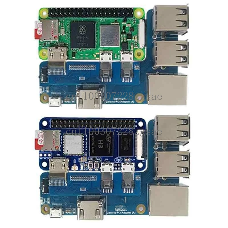 Zero to 3B pi3 with RJ45 network port USB HUB
